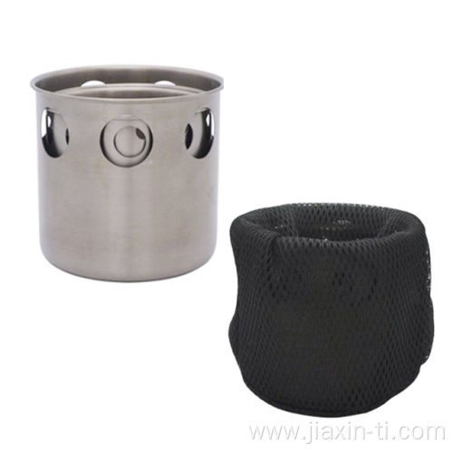 Outdoor Camping Portable Titanium Wood Burning Stove